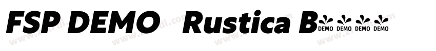 FSP DEMO   Rustica B字体转换